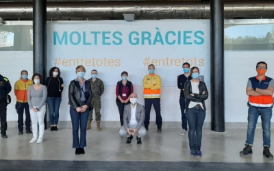 Els portaveus visiten l'Hospital Temporal | Ajuntament de Sabadell