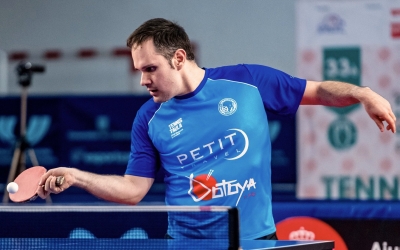 Jordi Morales, en un partit amb el Club | CNS Tennis Taula