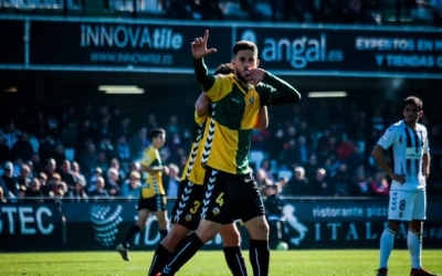 Aleix Coch, celebrant el gol que va donar els tres punts a Castàlia | Sendy Dihör