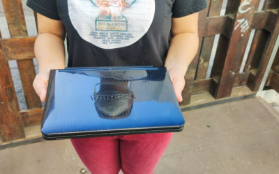 Imatge d'un dels portàtils donats | Cedida