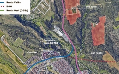 Possibles traçats viaris futurs a la zona entre Castellar del Vallès i Sabadell