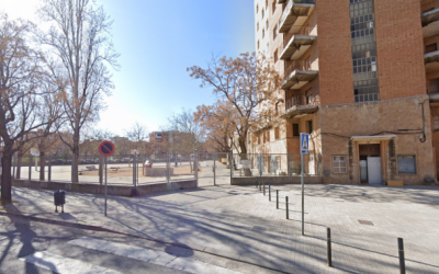 Imatge del pati de l'Institut Joan Sallarès i Pla | Arxiu