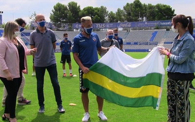 Les autoritats van acomiadar el Sabadell abans que l'equip viatgés a Andalusia | Ajuntament de Sabadell