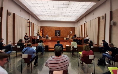 El Ple de juliol ha estat el primer presencial pels regidors i regidores des de l'estat d'alarma | Cedida
