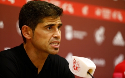 Hidalgo, a la posterior roda de premsa | RFEF