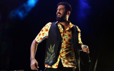 El cantant de La Pegatina, Adrià Salas | Pere Francesch (ACN)