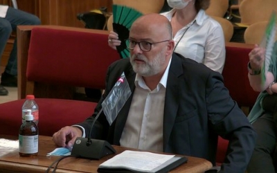 Lluís Corominas declarant avui | ACN