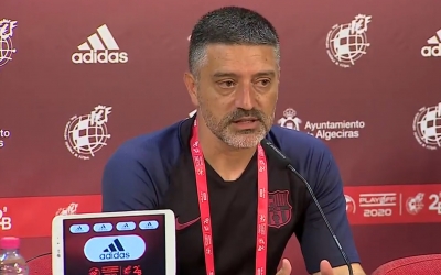 'Pimi', en roda de premsa | FC Barcelona 'B'