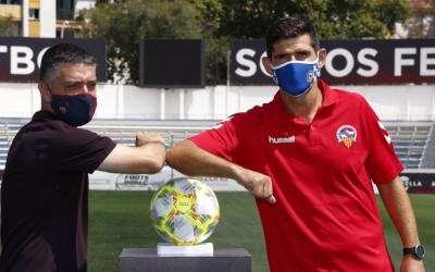 Pimienta i Hidalgo, a la trobada d'aquest matí | CE Sabadell