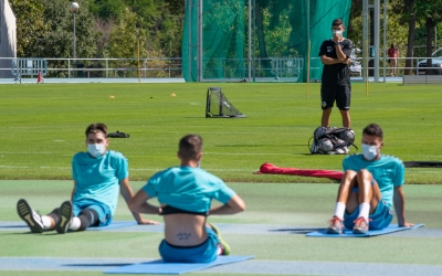 El primer dia de curs del Sabadell ha estat a les instal·lacions de Sant Oleguer | Roger Benet