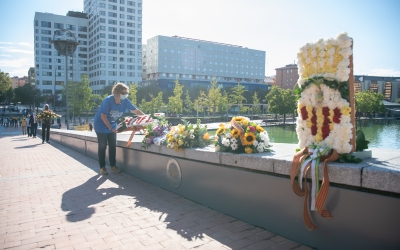 L'acte ha començat amb l'hissada de bandera | Roger Benet