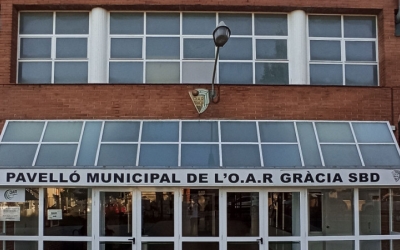 Exterior del pavelló municipal de Gràcia/ Cedida