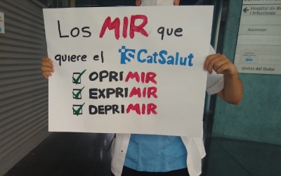 Un metge del MIR de l'Hospital del Mar/ Cedida