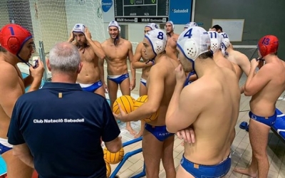L'equip masculí, en acció el passat dimecres | @cnswaterpolo