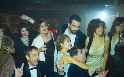 Foto dels actors i actrius del repartiment amb Empar Moliner | Dagoll Dagom