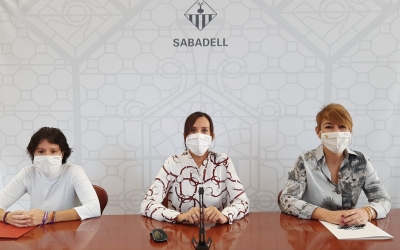 Morell, Farrés i Ciuró anunciant l'acord del pressupost del 2021 | Cedida