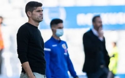 Antonio Hidalgo, en el partit contra l'Espanyol que també es va perdre a les acaballes | CES