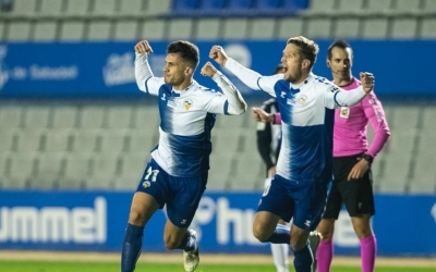 Néstor celebra el gol de l'empat | CES