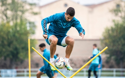 Guruzeta durant un entrenament aquesta temporada | Marc González Alomà - CES