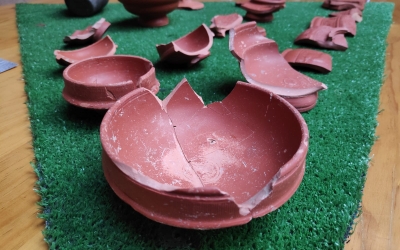 La vaixella de taula, amb bols i tasses, d'aquesta vil·la romana | Pau Duran