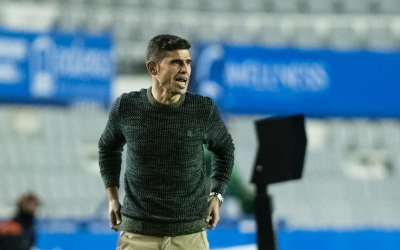 Hidalgo, en el partit de la primera volta | Marc González - CES