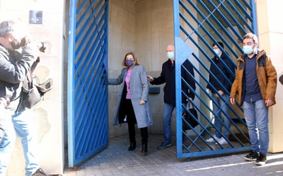 Forcadell a la sortida de Wad-Ras aquest migdia | ACN 