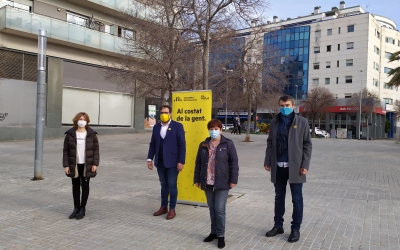 Juli Fernández, amb representants dels diferents municipis/ Cedida Esquerra