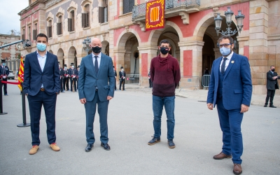 Gibert, García, Pellicer i Fernández el dia de la constitució de la cambra | Roger Benet