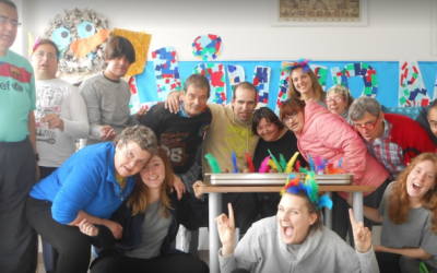 Usuaris i treballadores de la Fundació Atendis | Cedida