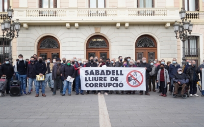 Imatge general de la protesta d'aquesta tarda | Àlex Meyer 