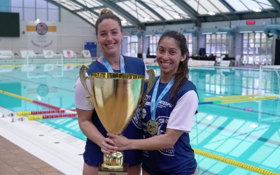 Garcia i Ortiz, amb la Copa de la Reina | Cedida