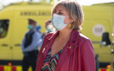 Alba Vergés durant una visita al Parc Taulí l'any passat | Roger Benet