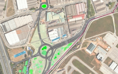 Projecció de la primera fase del Portal Sud | Cedida