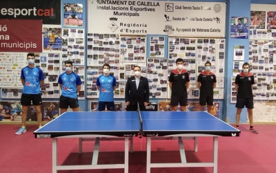 Imatge del partit conta l'Olot | @CNSTennisTaula