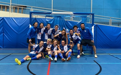 12 vegades en 12 jornades han pogut repetir aquesta imatge les integrants del FS Sabadell Femení | FS SBD F