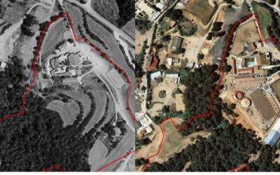 Imatge de l'evolució de la finca de Ca n'Alzina, limítrof amb Can Xupa | Entesa per Sabadell
