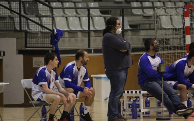 Sergi Cifré dirgint el partit contra l'Esplugues | Adrián Arroyo