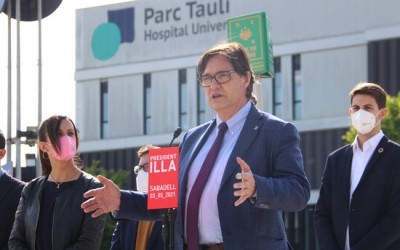 Salvador Illa davant del Taulí | ACN