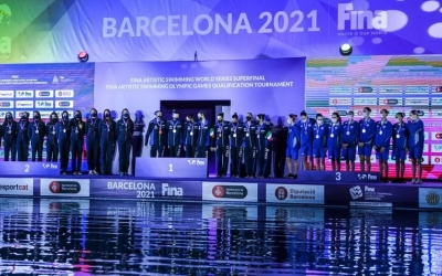 Les tres seleccions classificades per a Tòquio, dalt del podi | FINA