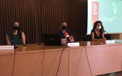 MAria Jesús Conejo, Carles de la Rosa i Mireia Llunell en la roda de premsa d'avui | Ràdio Sabadell