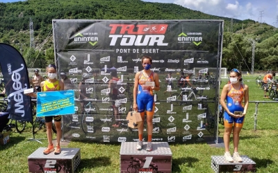 Pérez Pay (dreta) ahir al podi del Pont de Suert | TriTour