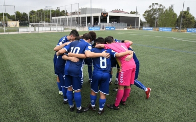 Els jugadors del Centre d'Esports Sabadell instants abans de començar el partit | Twitter