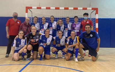 Plantilla 2021/22 en un dels amistosos de pretemporada | FS Sabadell Fem