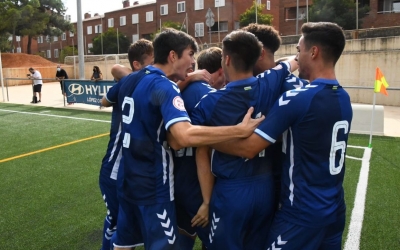 Olímpia, amb bona presència de públic, va poder celebrar dos gols del Sabadell | FutBaseCES