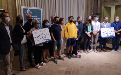 Foto de família dels premiats a l'acte | Pau Duran