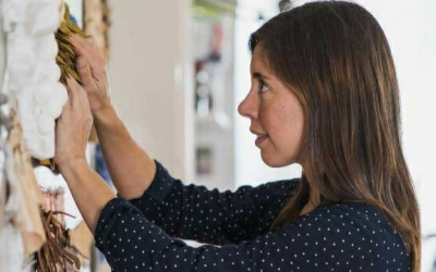 L'artista i dissenyadora tèxtil Clara Sullà ha inaugurat el curs 2021-2022 de l'Escola Illa | Cedida