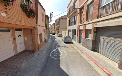 El carrer Major, a la Creu Alta | Google Maps