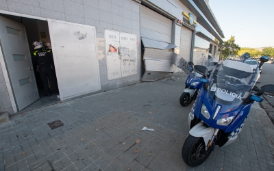 Exterior de la nau on s'ha produït el robatori | Roger Benet