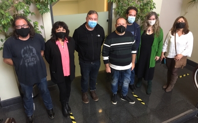 Representants dels comuns a Sabadell aquest matí a Cal Balsach | Ràdio Sabadell