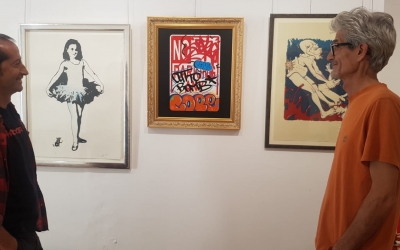 Werens Puig i Agustí Caixach, a l'exposició 'Pioners' | Raquel García